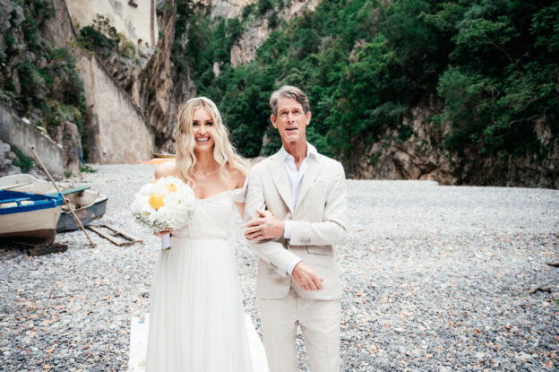 intimate wedding on the Amalfi Coast