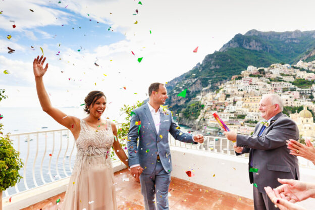 elopement in Positano